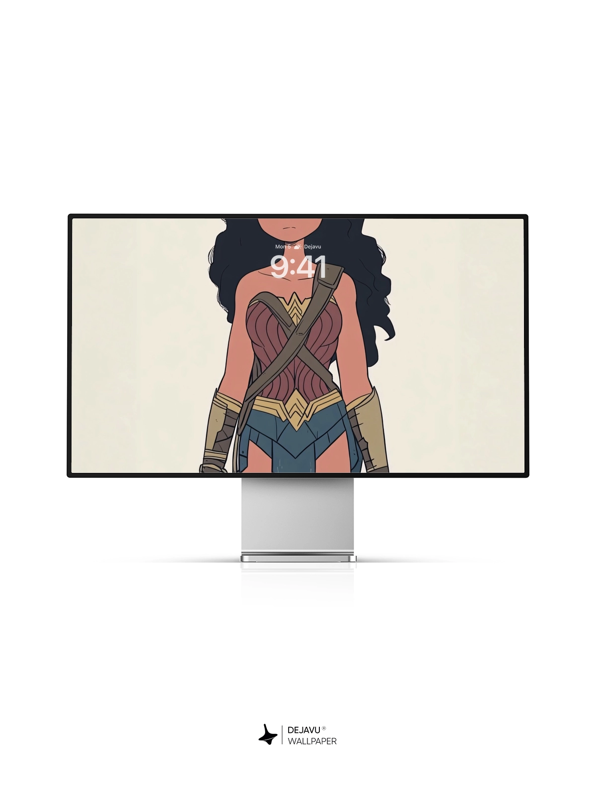 Wonder Woman Cartoon Wallpaper 8K