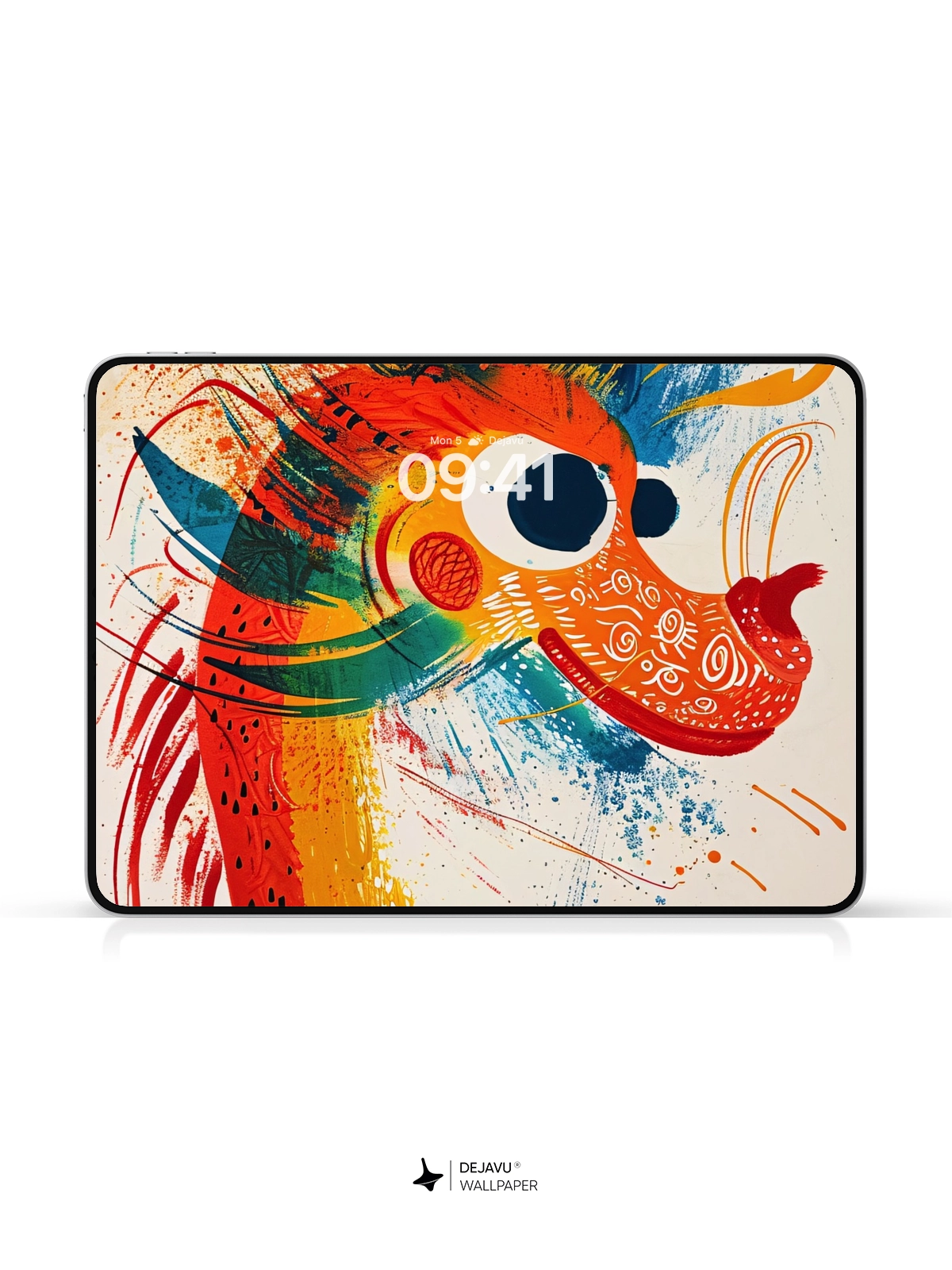 8K Abstract Dragon Illustration: Aesthetic and Vibrant Wallpaper
