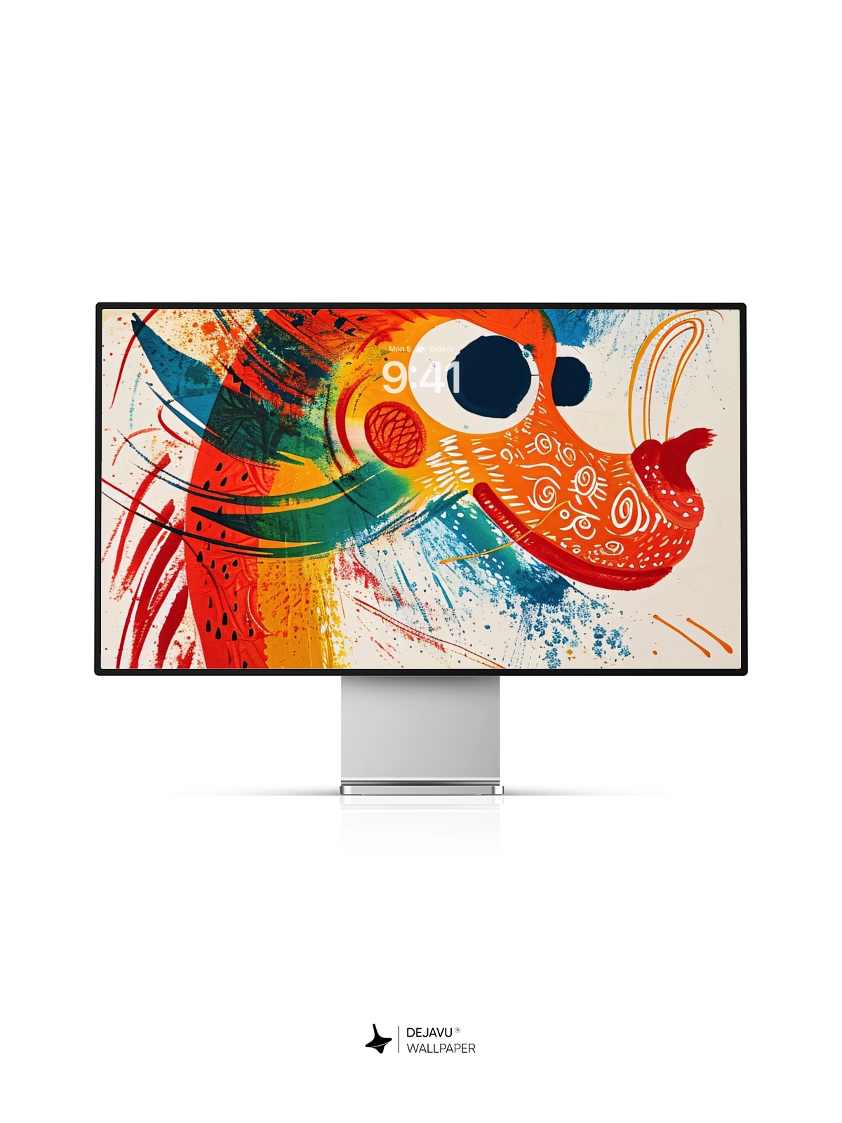 8K Abstract Dragon Illustration: Aesthetic and Vibrant Wallpaper