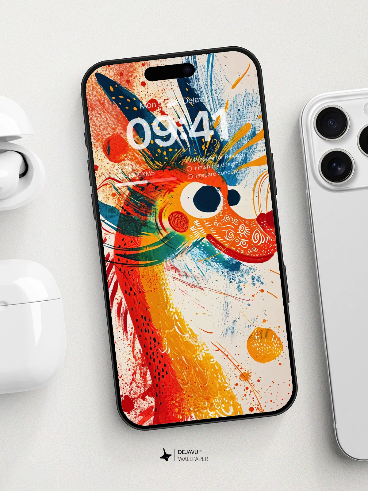 8K Abstract Dragon Illustration: Aesthetic and Vibrant Wallpaper
