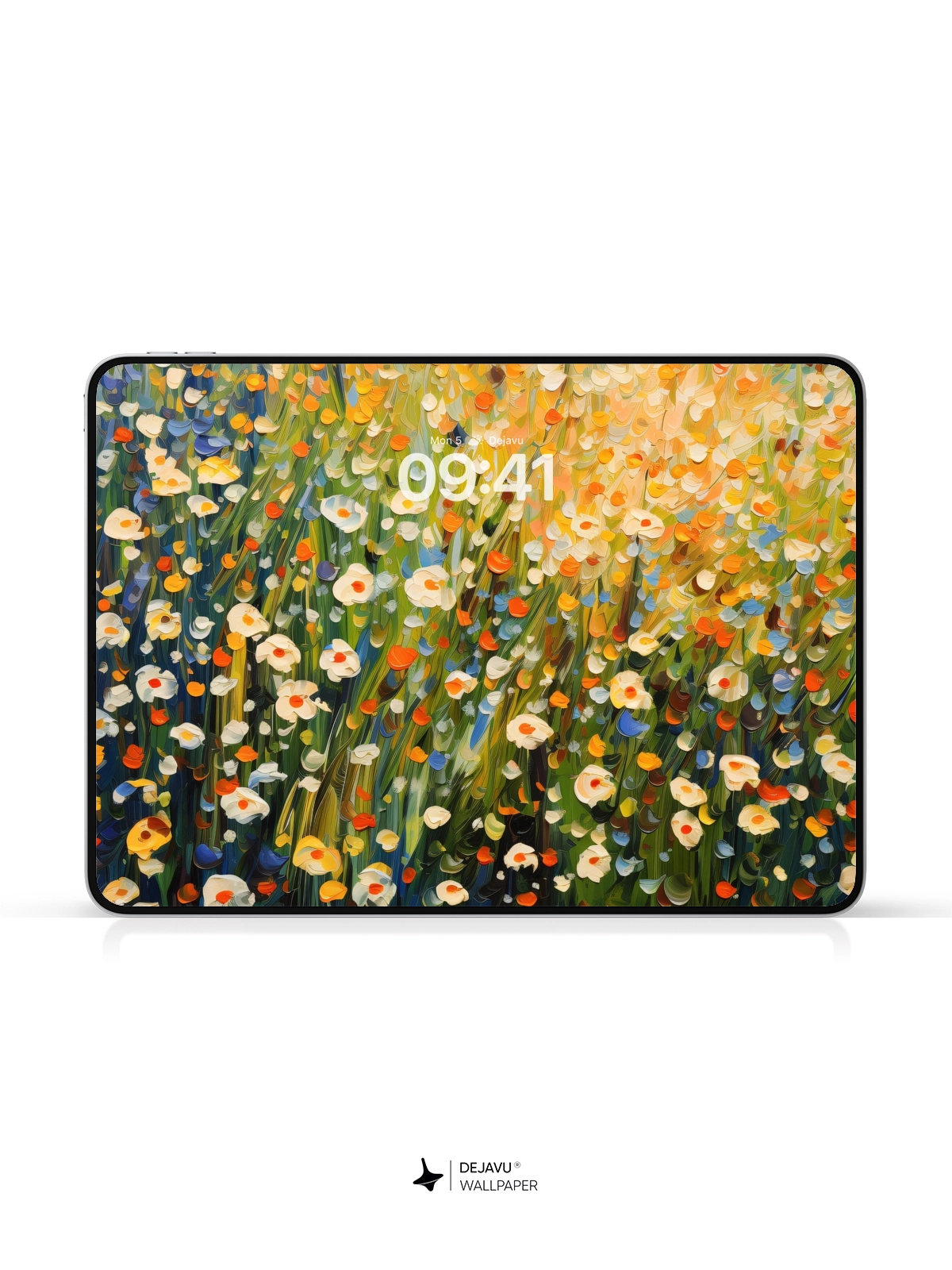 8K Abstract Floral Painting Wallpaper