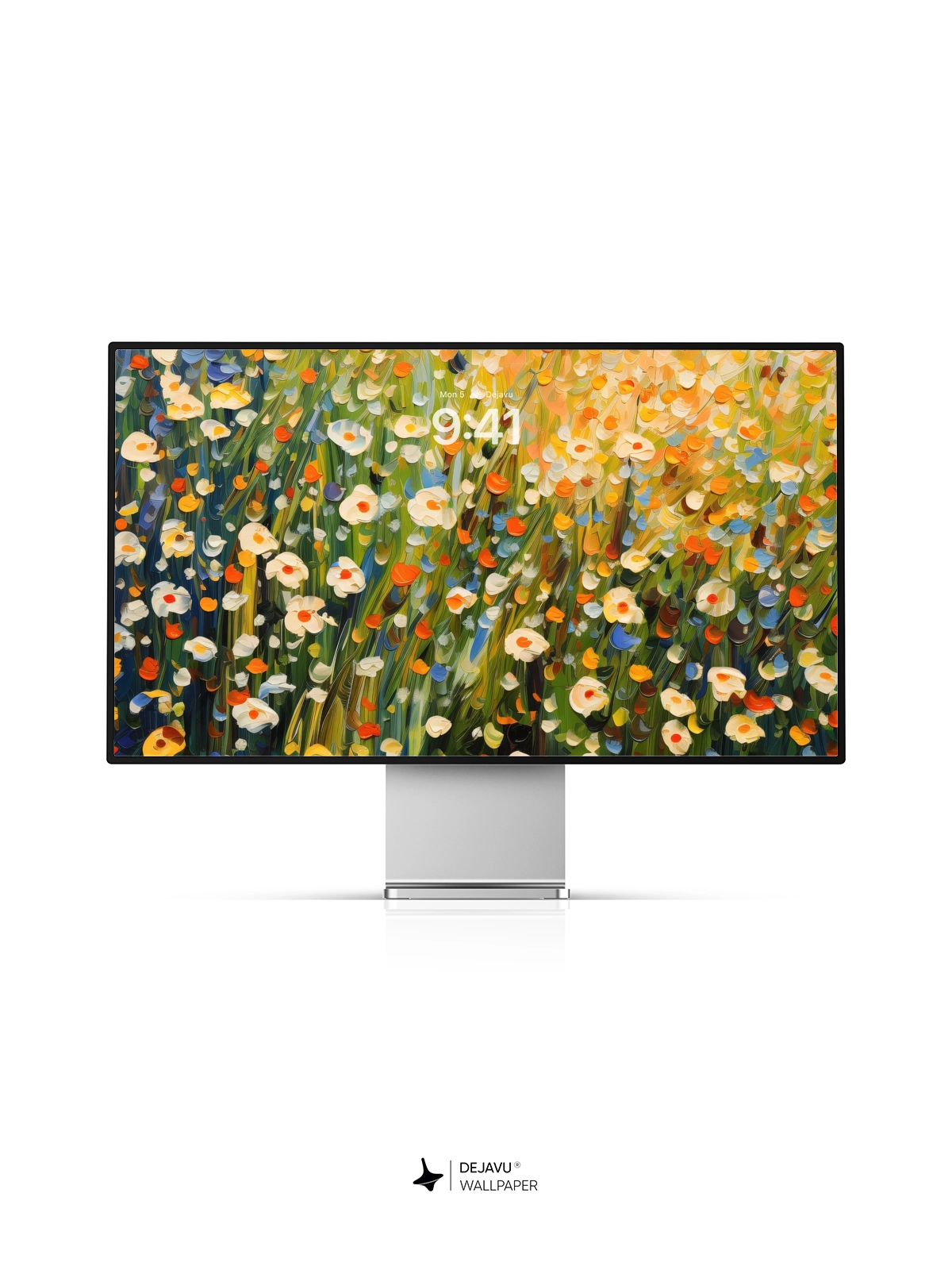 8K Abstract Floral Painting Wallpaper