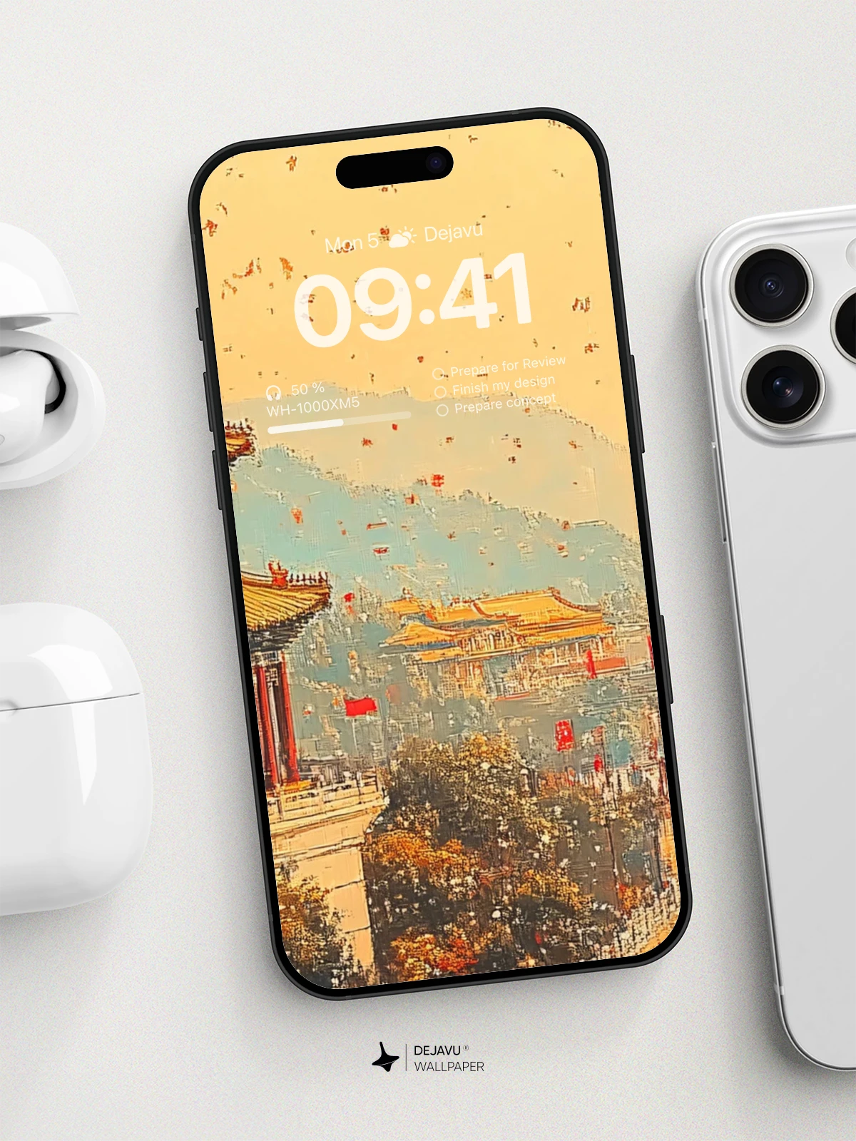 8K Aesthetic Painting of Ancient Chinese Architecture