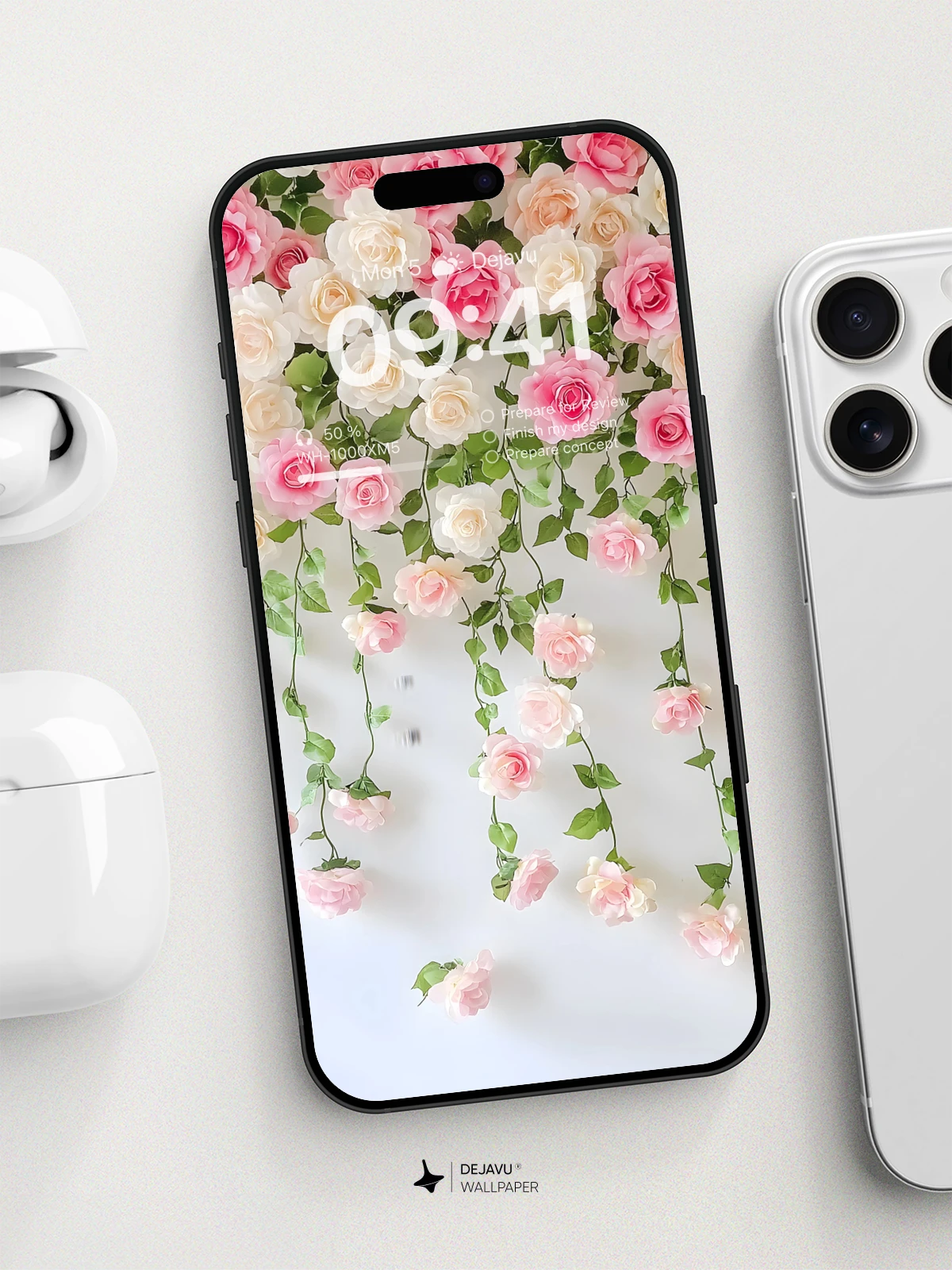 8K Minimal Aesthetic Floral Wallpaper