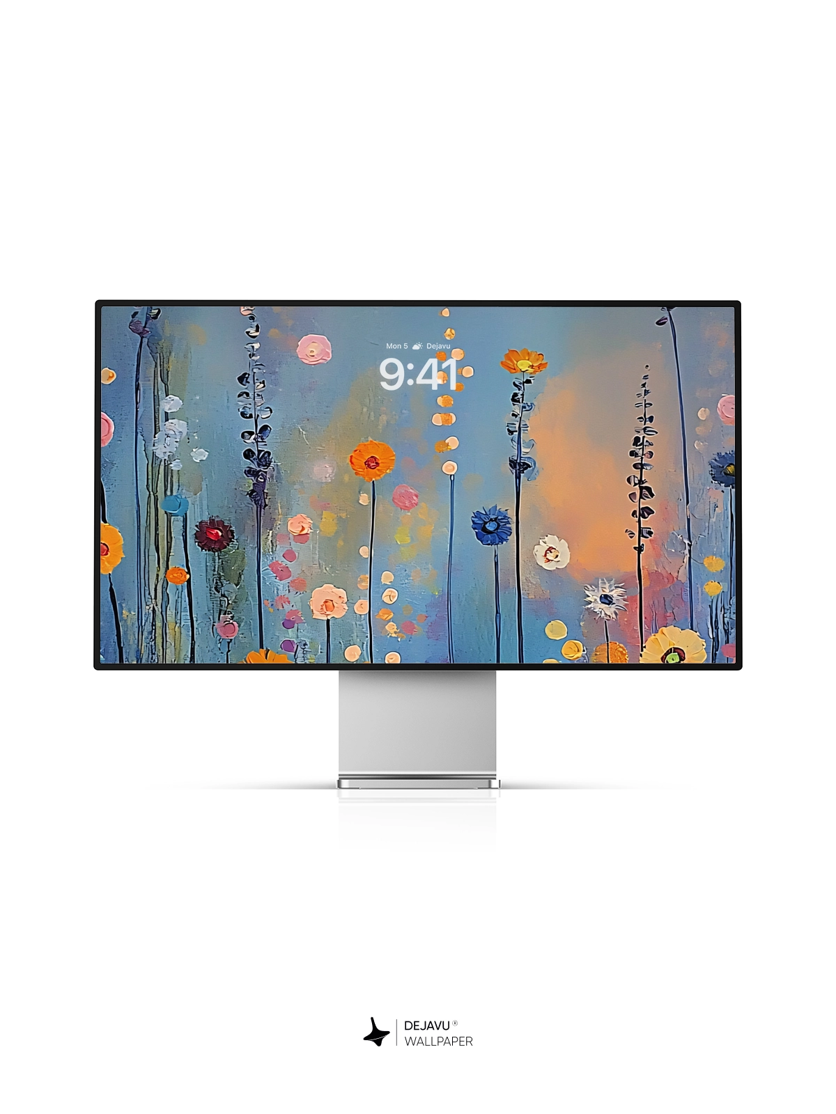 8K Abstract Floral Painting Wallpaper