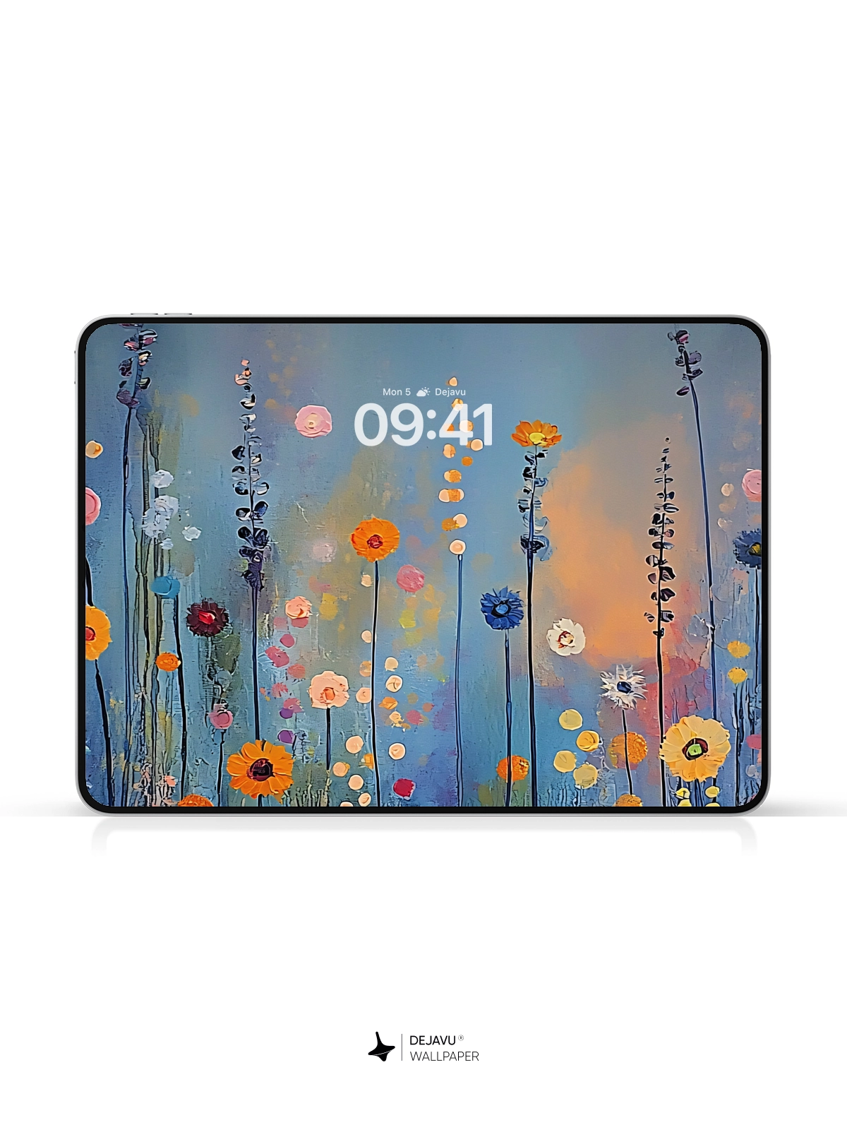 8K Abstract Floral Painting Wallpaper