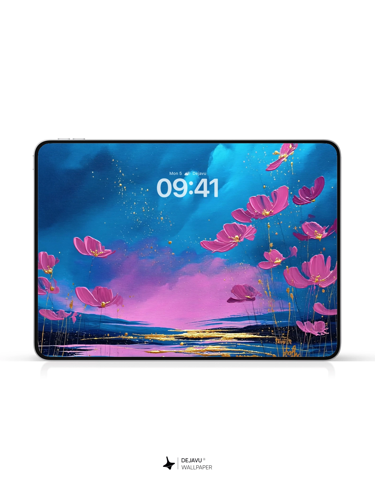 8K Abstract Floral Painting Wallpaper