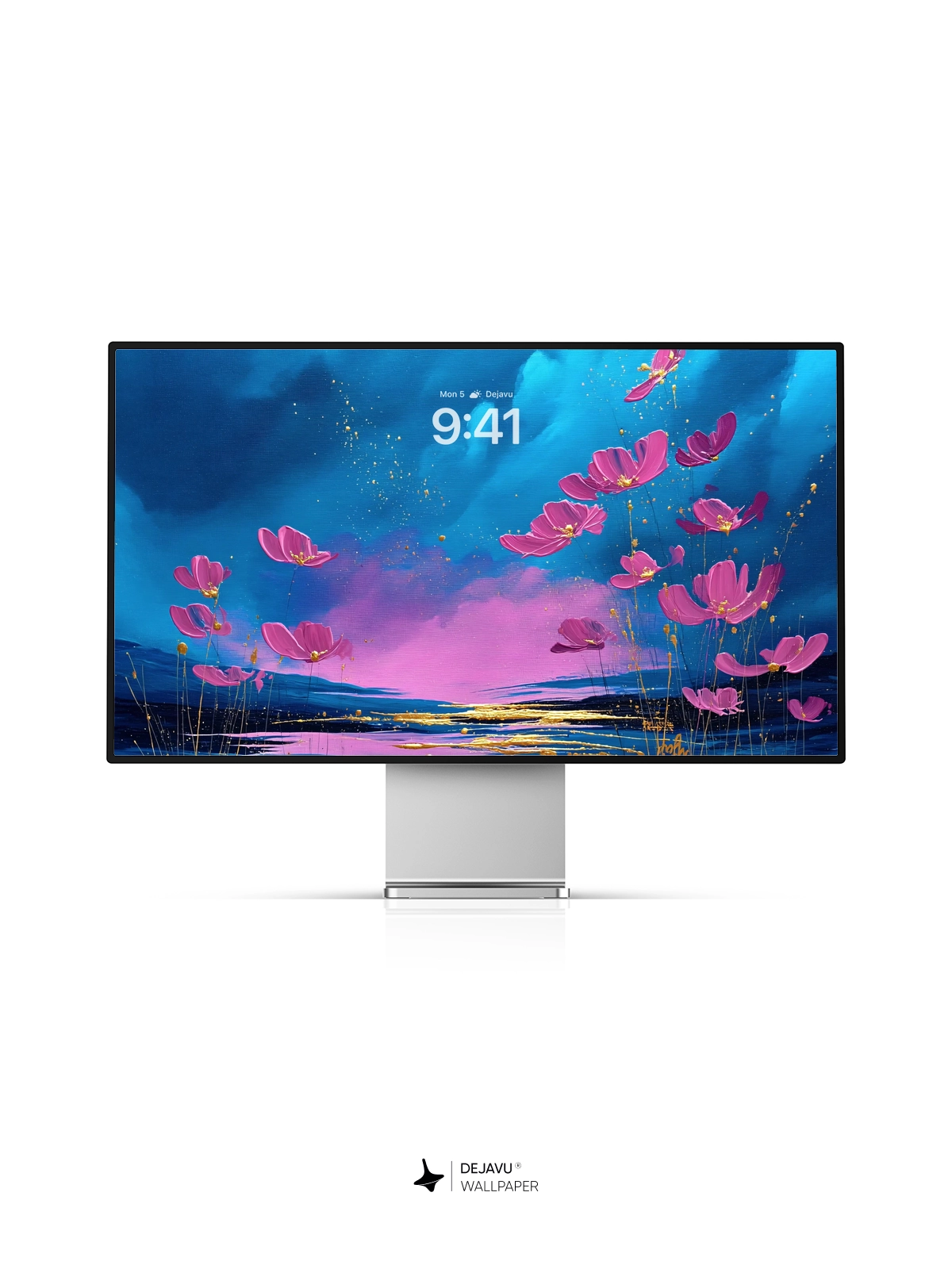 8K Abstract Floral Painting Wallpaper