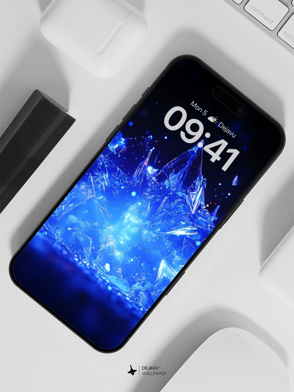 8K Abstract Crystal Tech Wallpaper