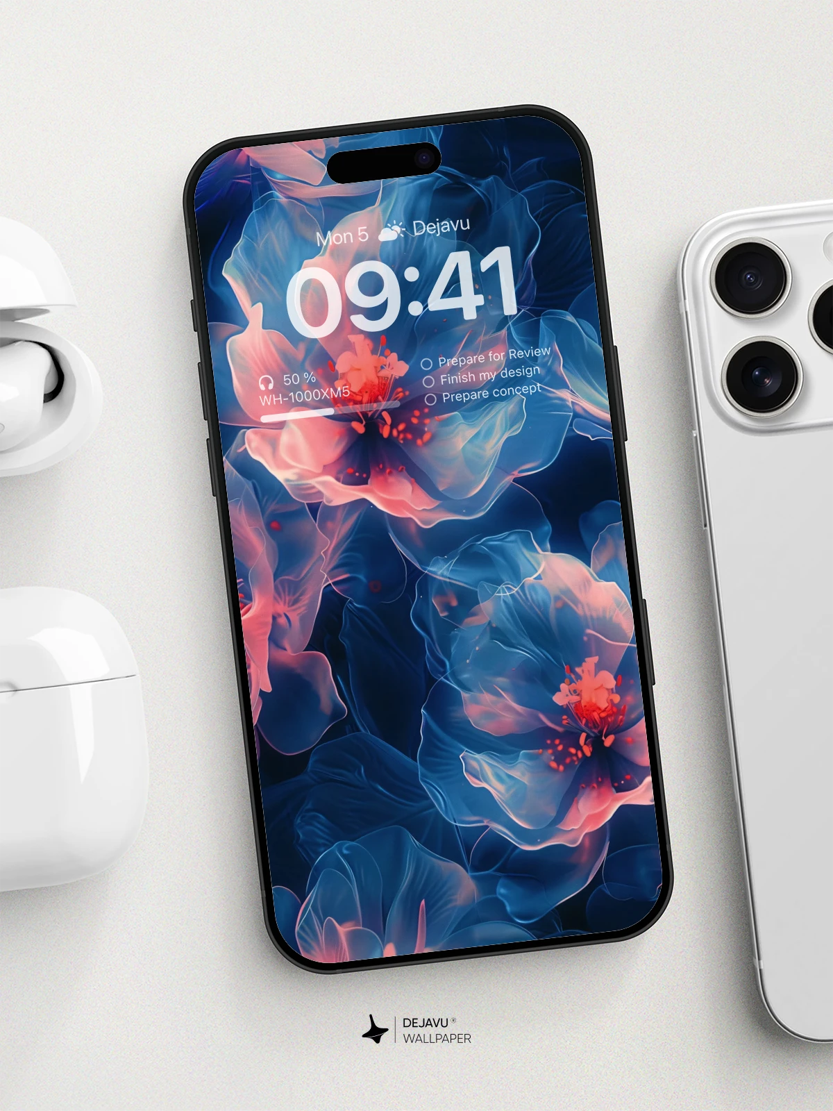 8K Abstract Floral Minimal Aesthetic Wallpaper