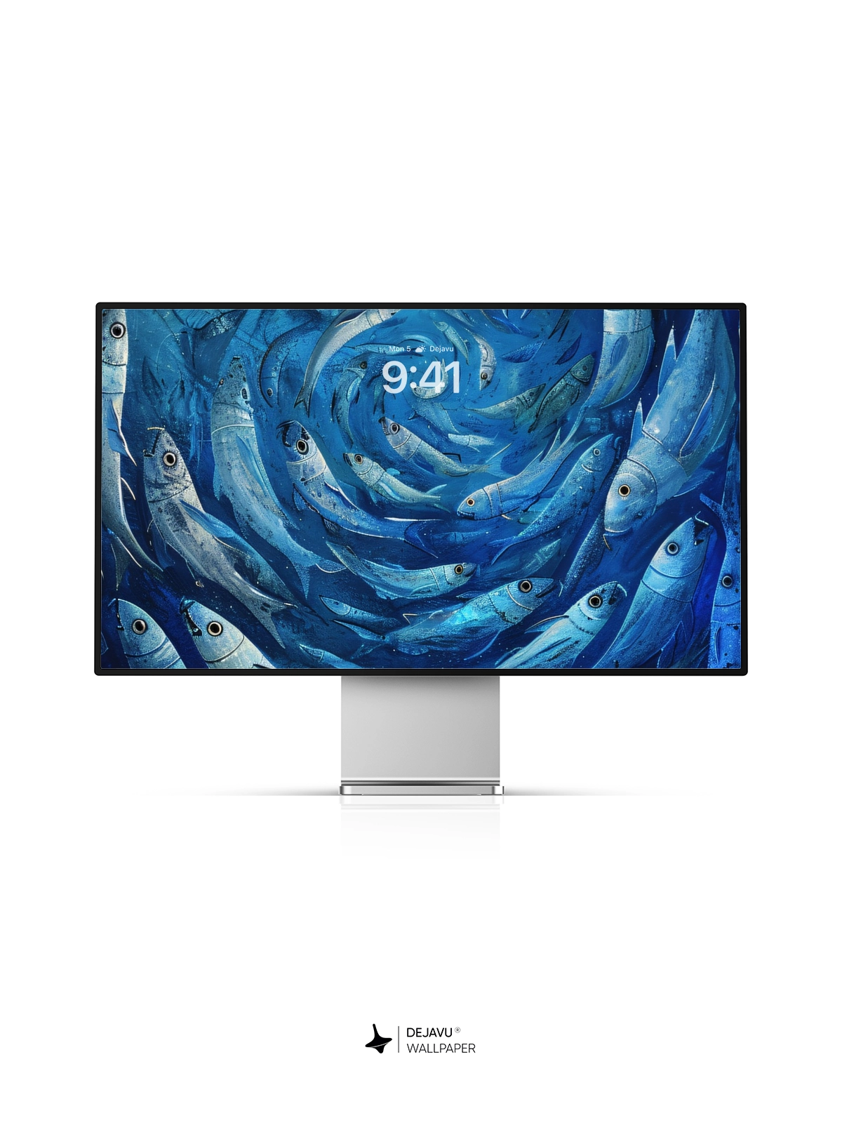 8K Abstract Fish Swirl Wallpaper