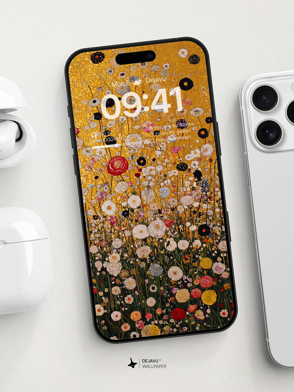 8K Abstract Floral Painting Wallpaper