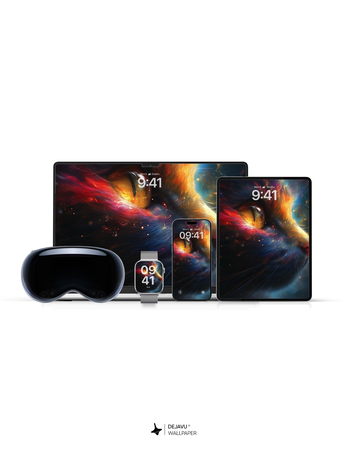 8K Abstract Cat Wallpaper: Aesthetic and Vibrant