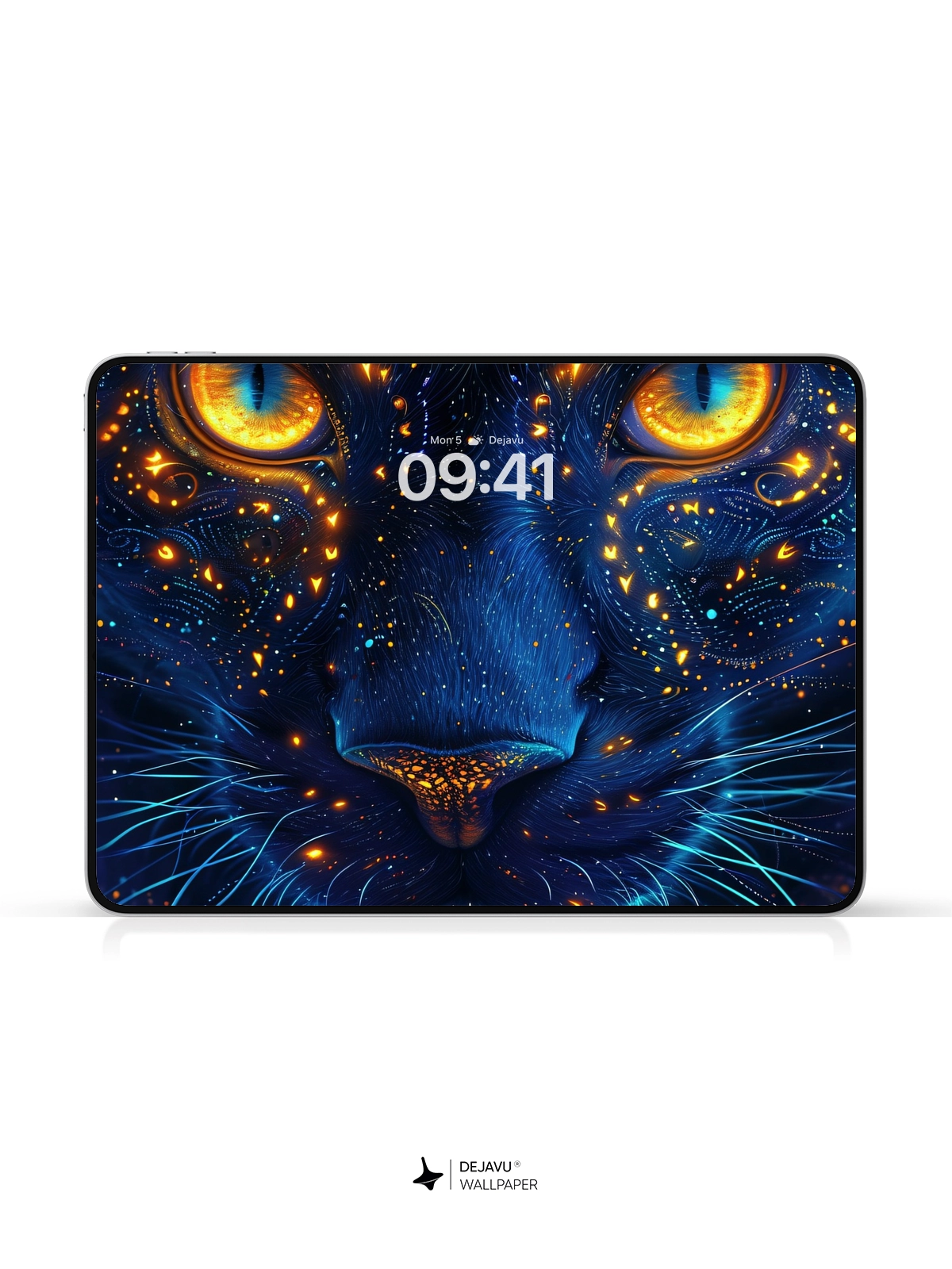 8K Abstract Cosmic Cat Wallpaper