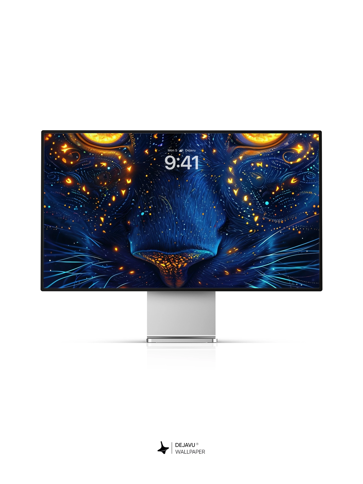 8K Abstract Cosmic Cat Wallpaper