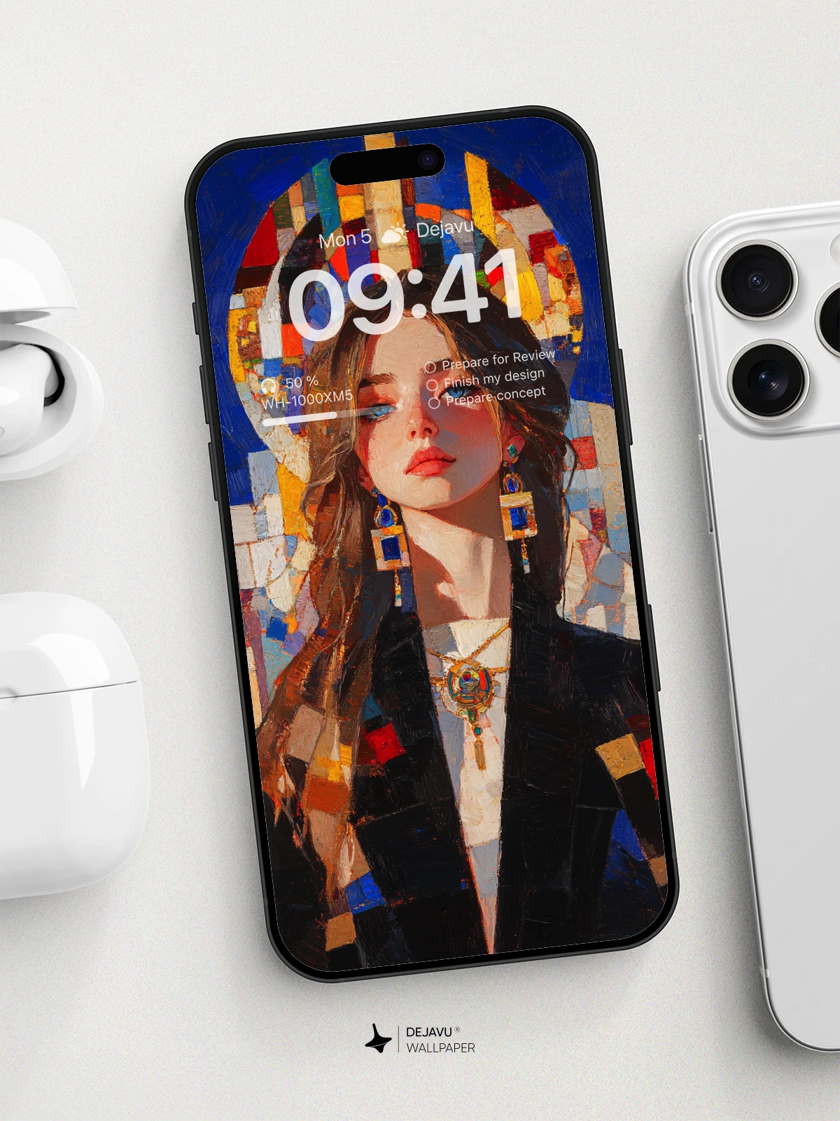 8K Abstract Art: Modern Renaissance Portrait