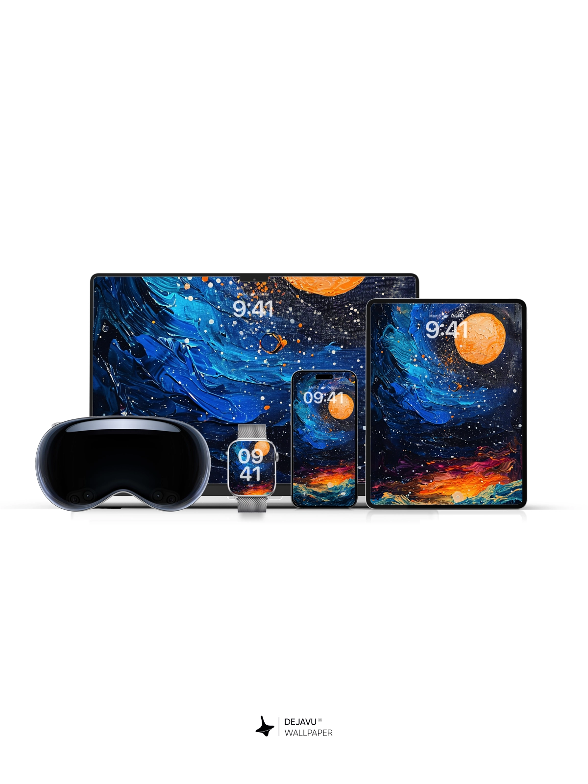 8K Abstract Cosmic Painting Wallpaper