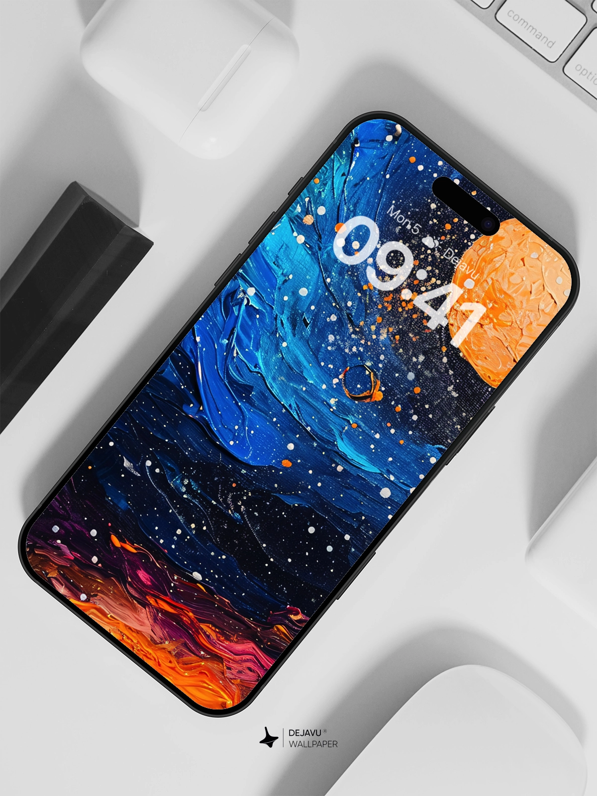 8K Abstract Cosmic Painting Wallpaper