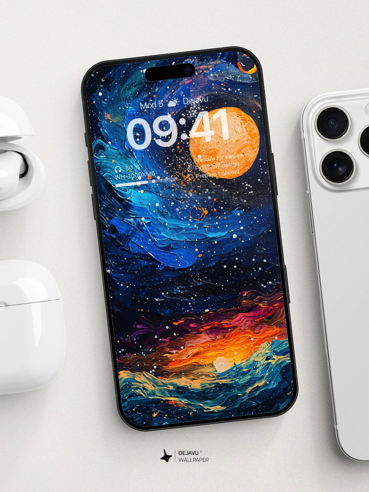 8K Abstract Cosmic Painting Wallpaper