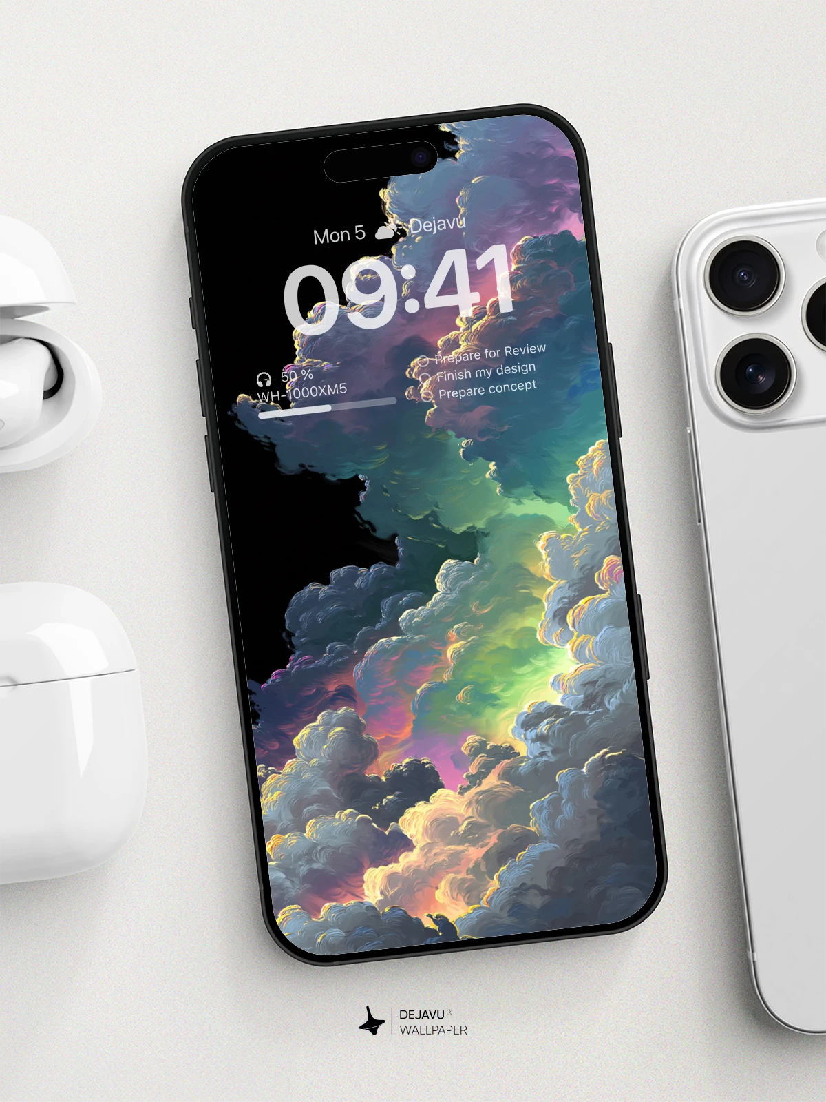 8K Abstract Clouds Minimal Aesthetic Wallpaper