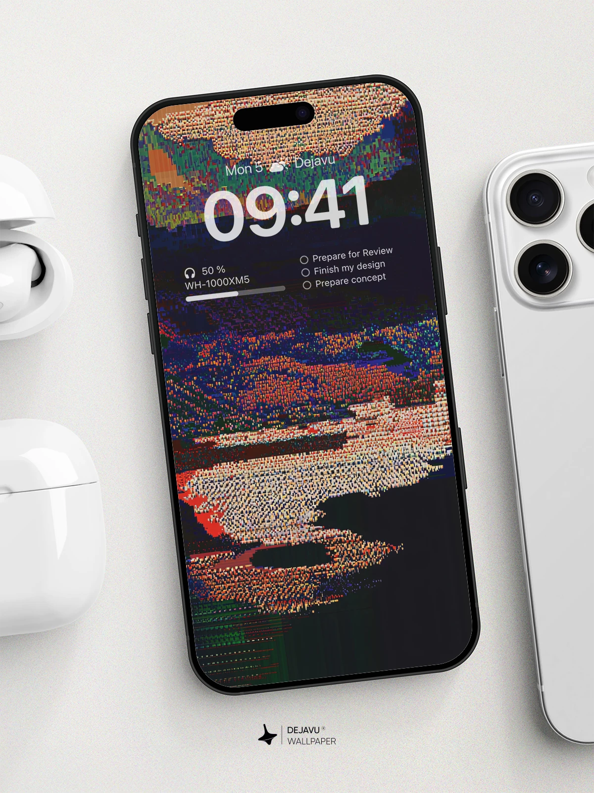 8K Abstract Tech Glitch Wallpaper