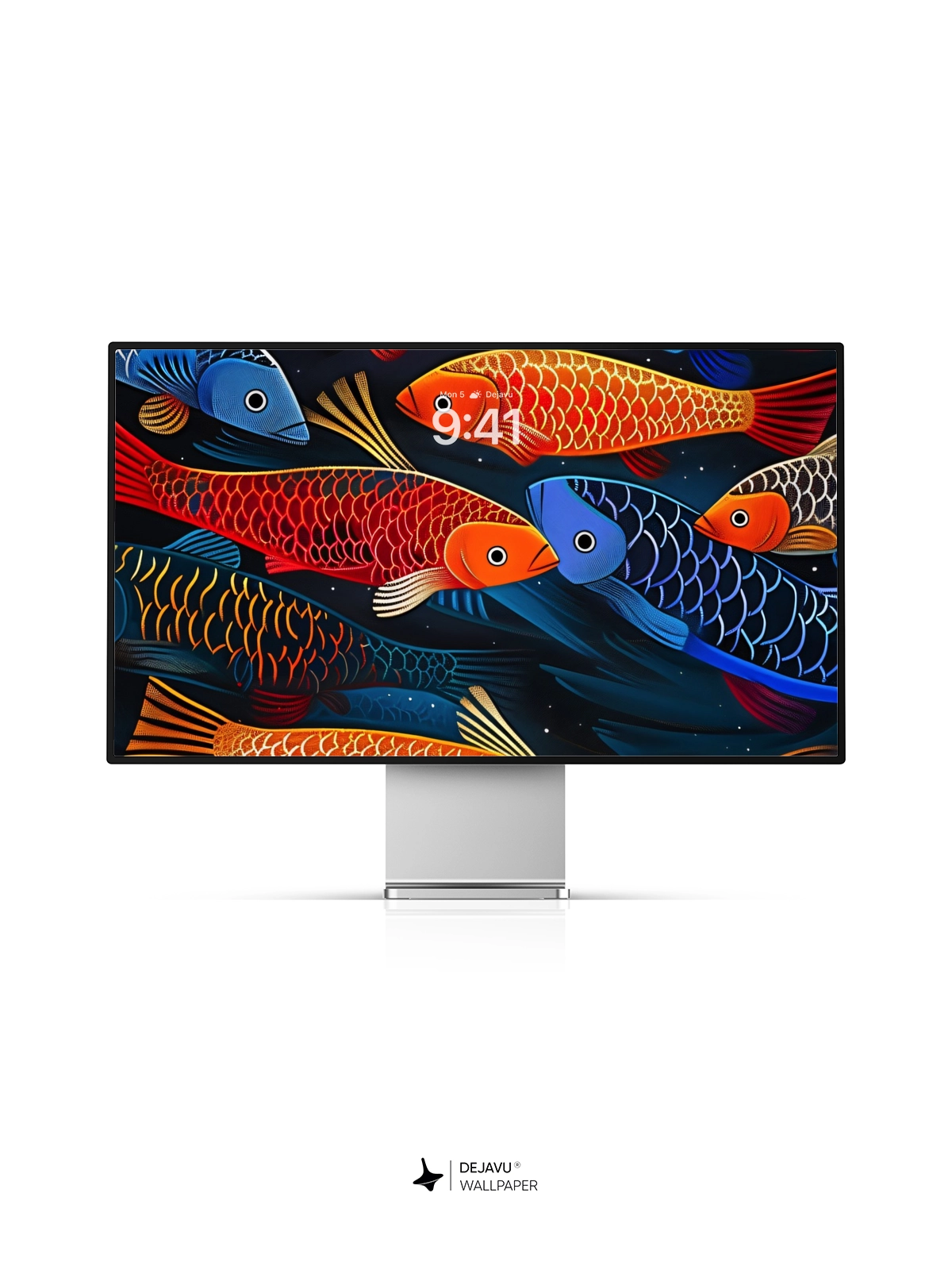 8K Abstract Fish Illustration Wallpaper