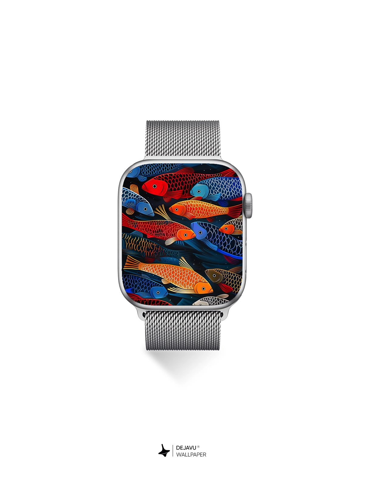 8K Abstract Fish Illustration Wallpaper