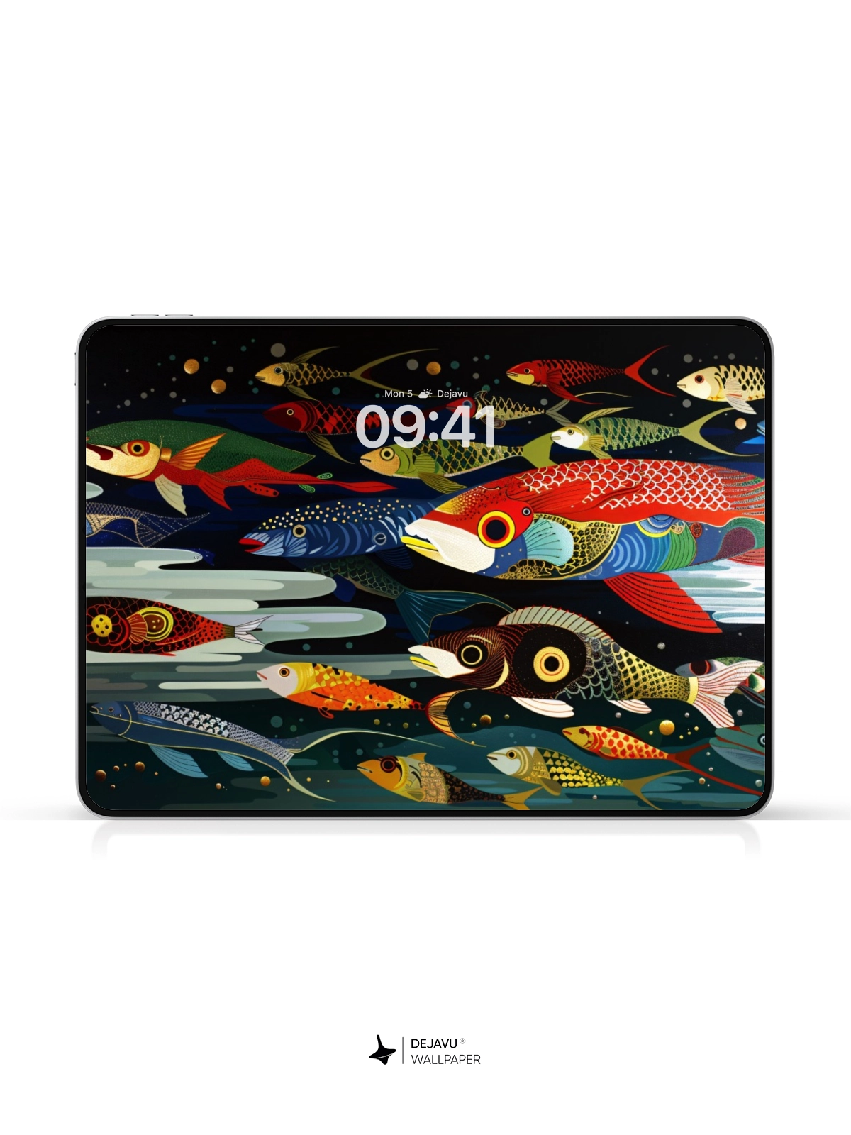8K Abstract Fish Illustration: Aesthetic and Colorful Wallpaper