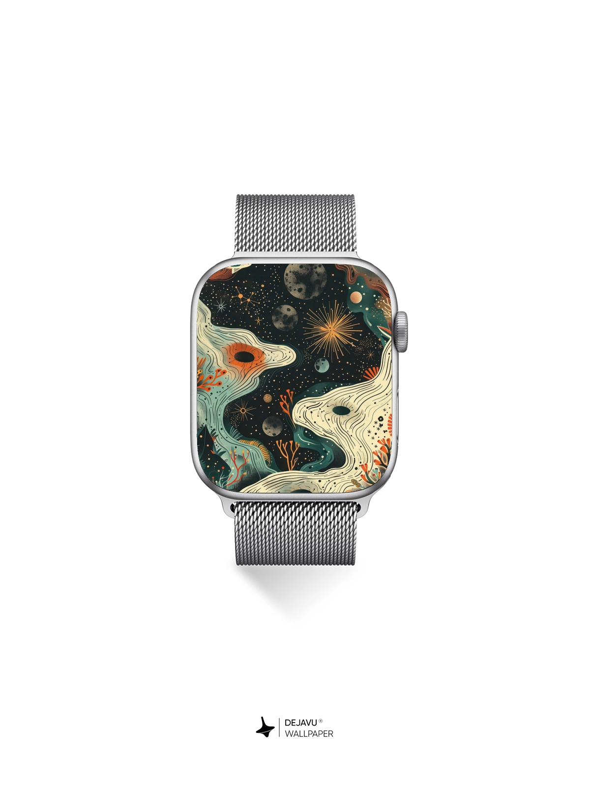 8K Abstract Cosmic Illustration: Aesthetic Space Exploration Wallpaper