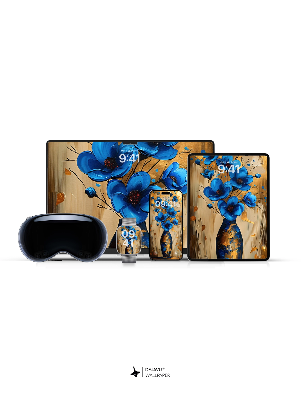 8K Abstract Floral Painting Wallpaper