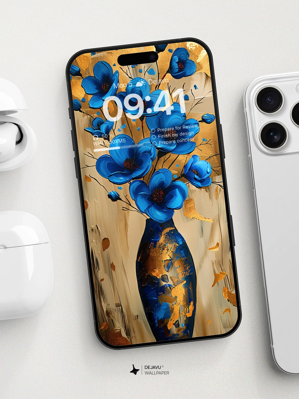 8K Abstract Floral Painting Wallpaper