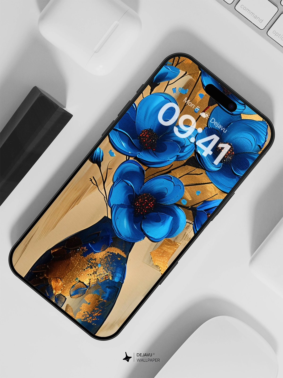 8K Abstract Floral Painting Wallpaper