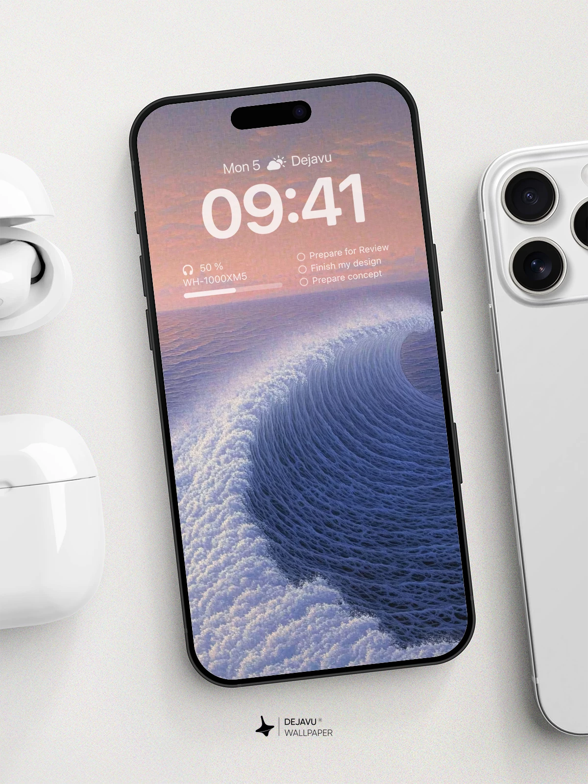 Surreal Ocean Wave Wallpaper 8K For Phone