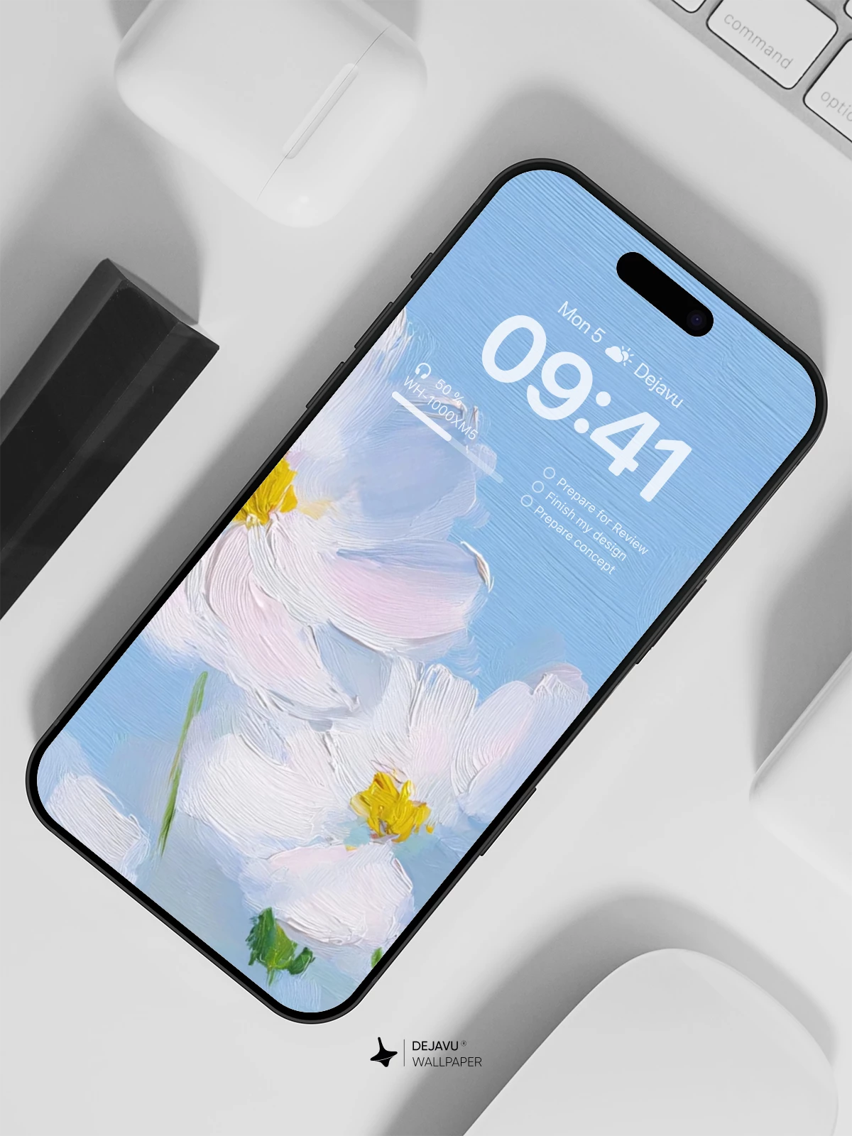 Whispering Cosmos Flowers Wallpaper 8K for iPhone