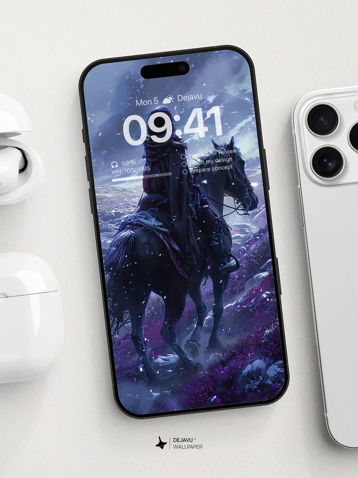 Surreal Green Fields Wallpaper 8K for iPhone