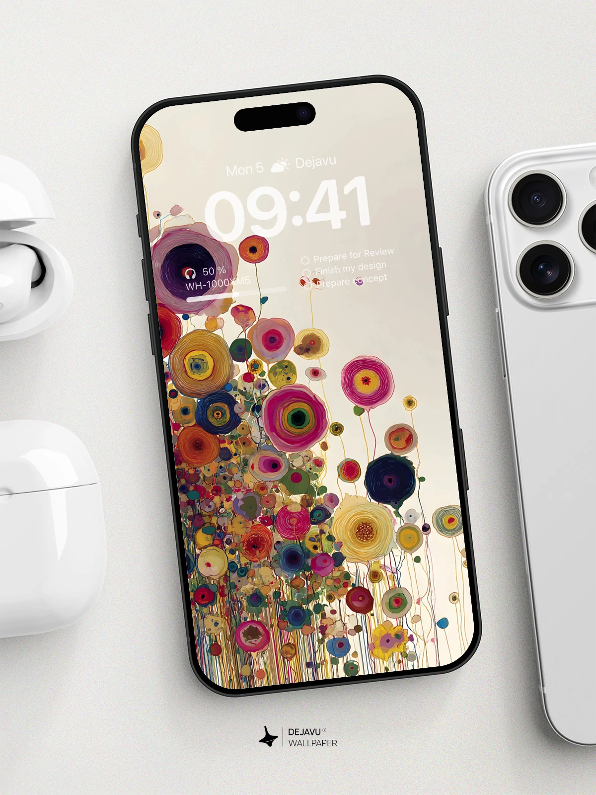 8K Abstract Floral Minimal Aesthetic Wallpaper