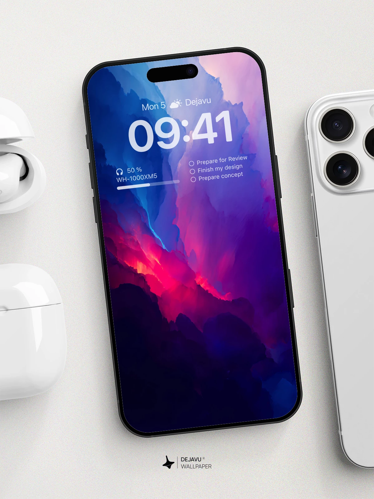 Surreal Cosmic Clouds Wallpaper 8K For Phone