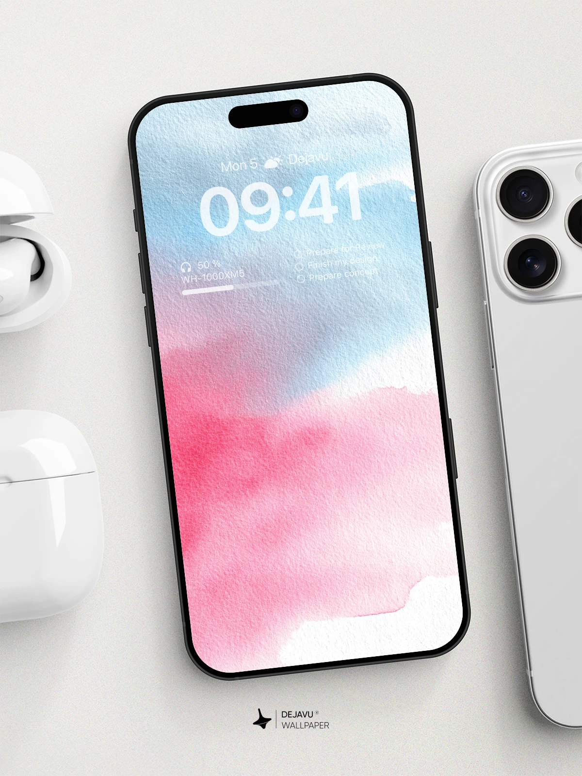 Watercolor Harmony Wallpaper 8K for iPhone