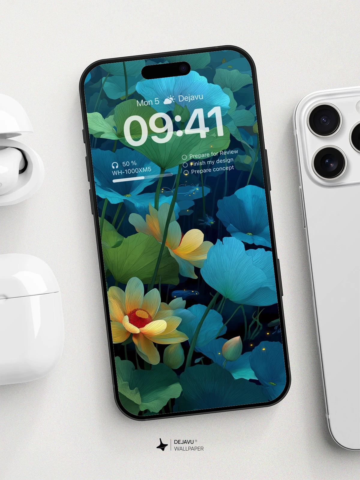 Mystical Lotus Garden Wallpaper 8K for Mobile