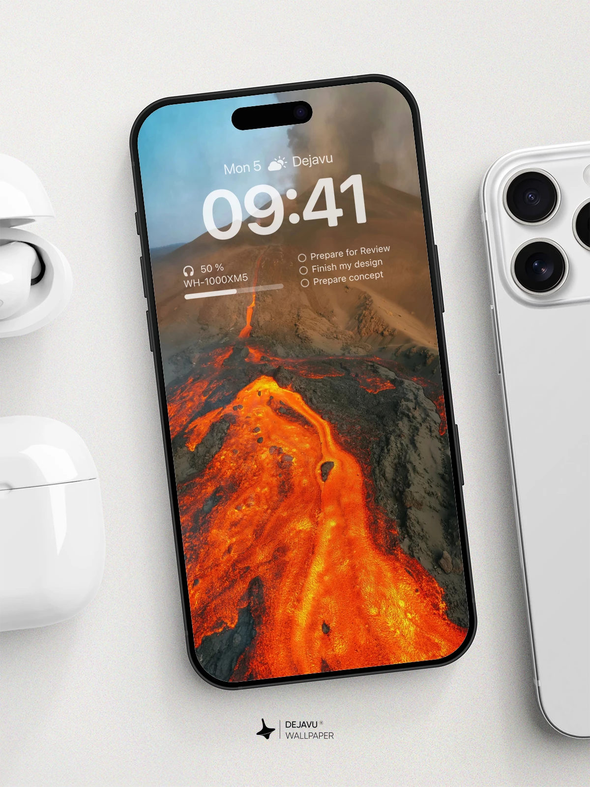 Volcanic Eruption Wallpaper 8K for iPhone