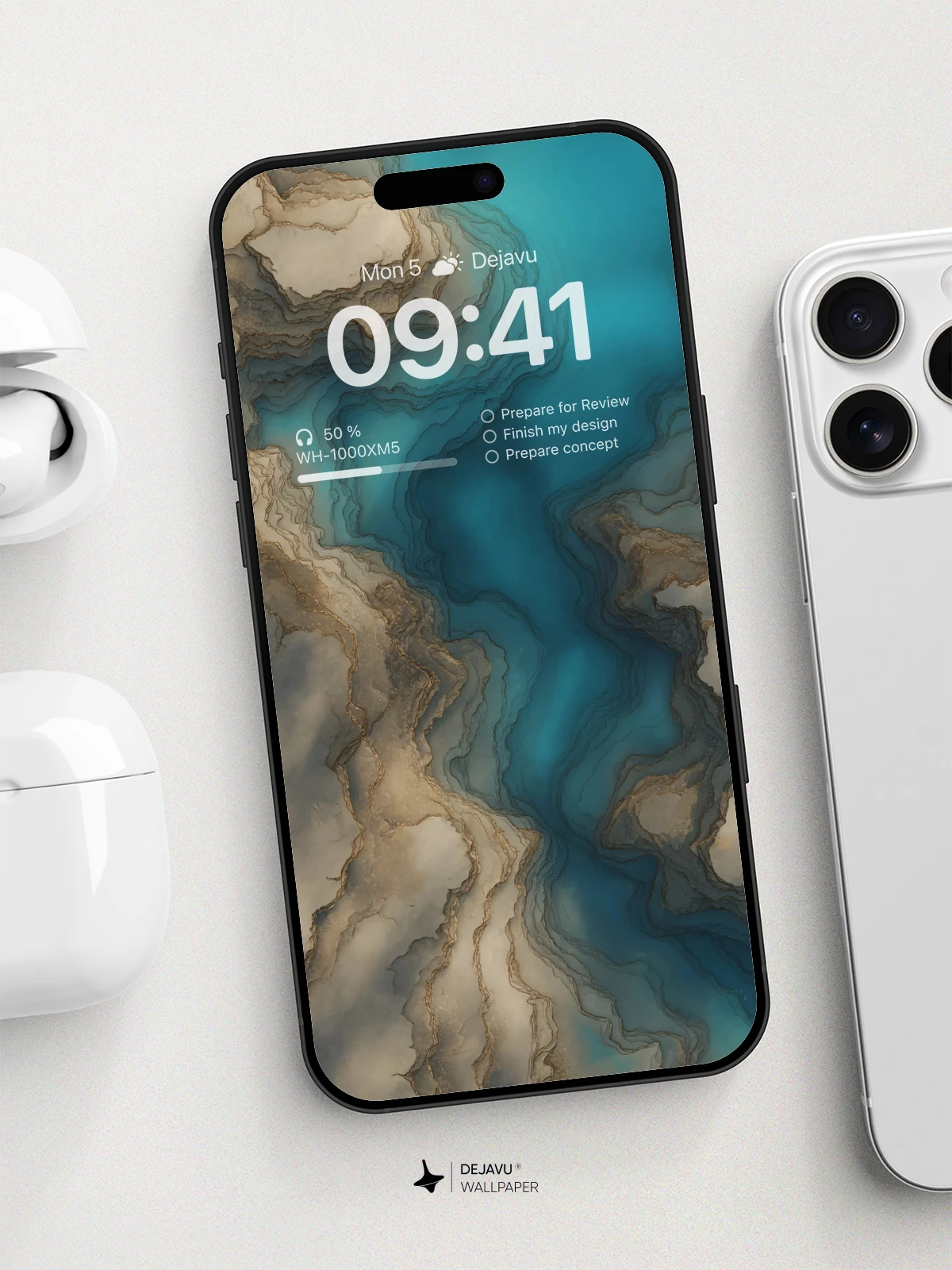 Marble Fusion Art Wallpaper 8K For Phone