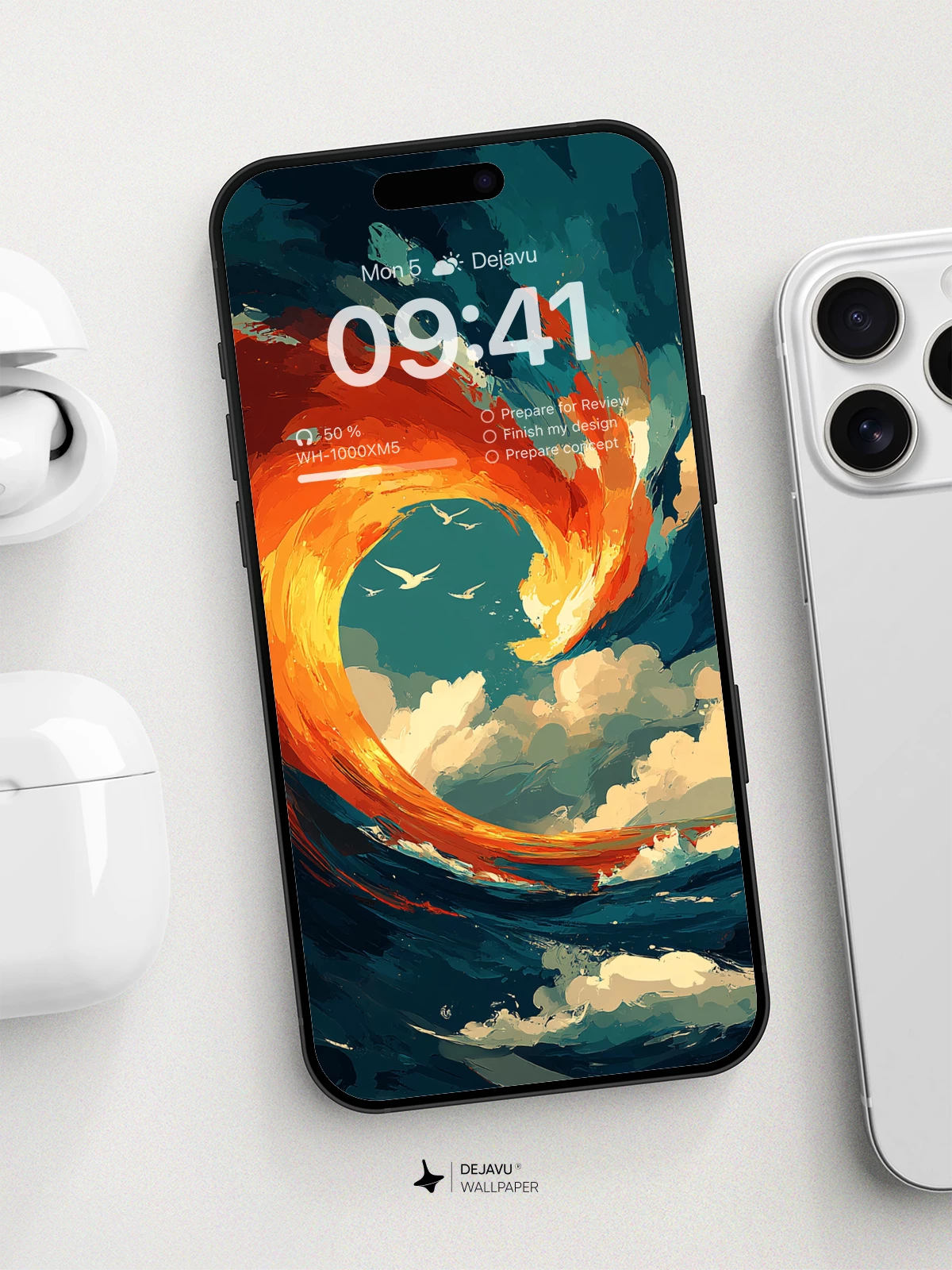 Surreal Ocean Wave Wallpaper 8K For Phone