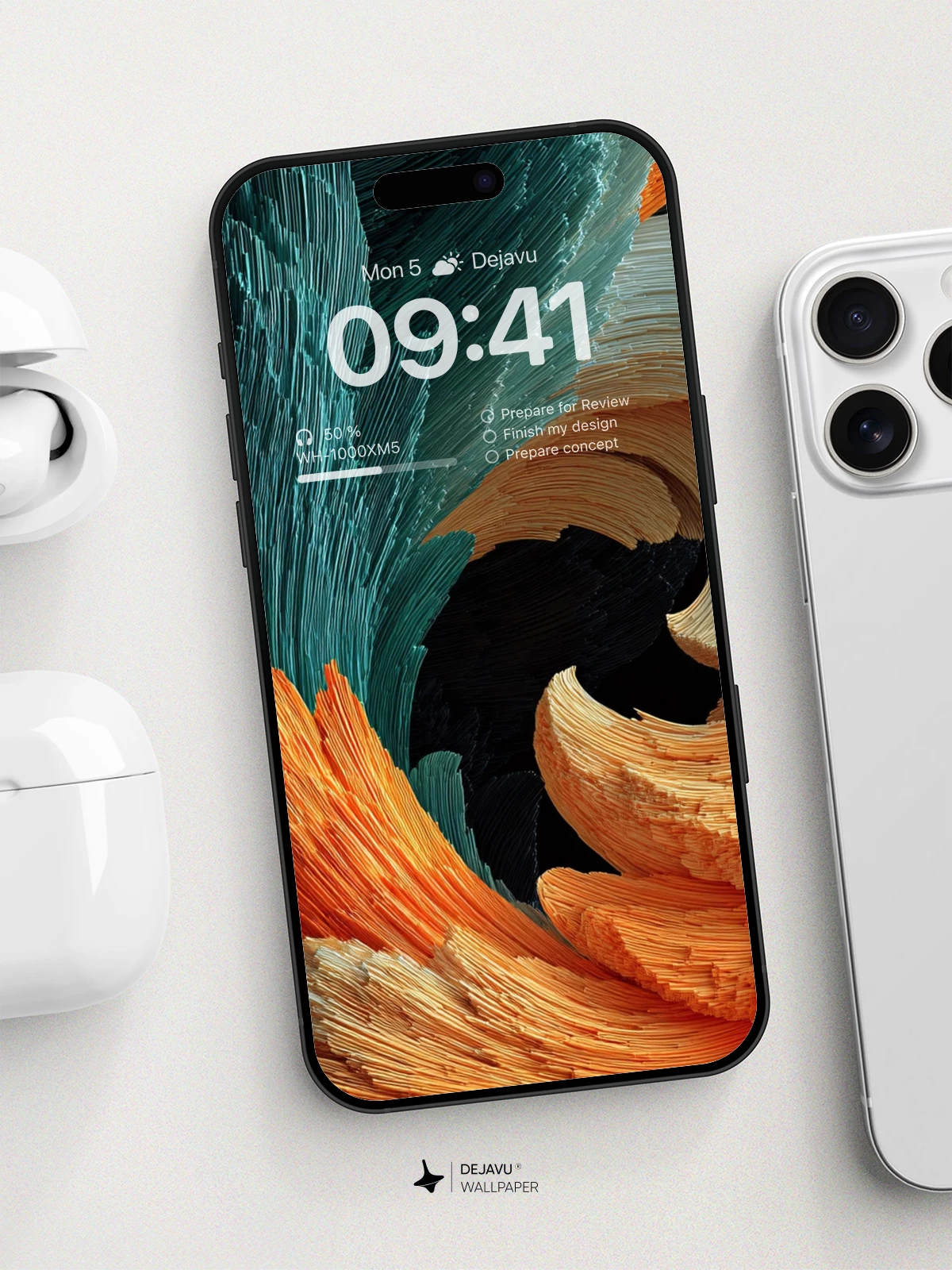 Vibrant Abstract Sculpture Wallpaper 8K For iPhone