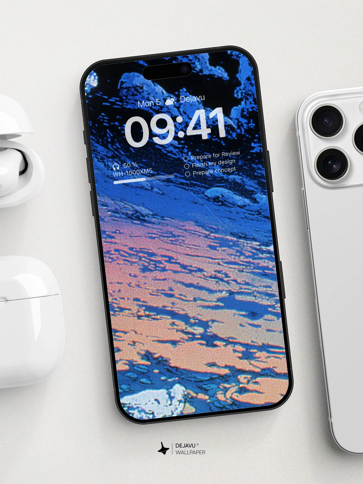 Surreal Ocean Waves Wallpaper 8K for iPhone