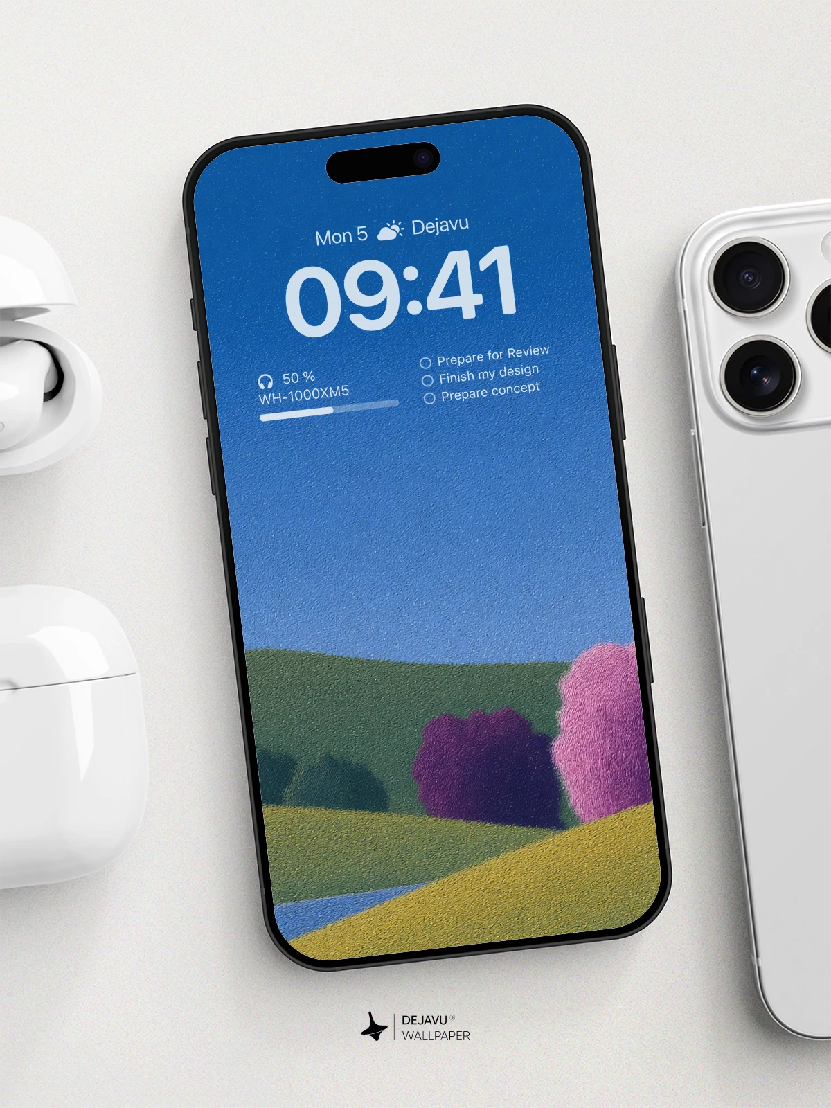 Vibrant Pastel Landscape Wallpaper 8K For Phone