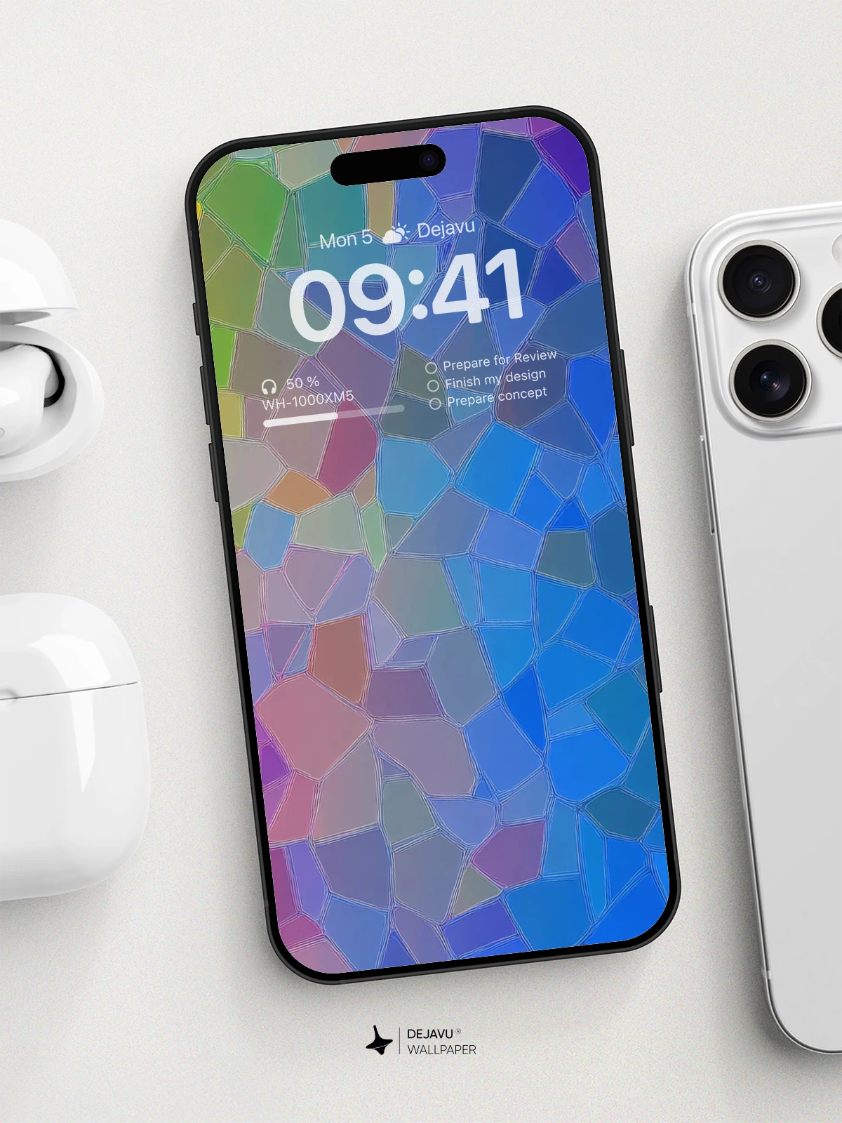 Vibrant Mosaic Wallpaper 8K for iPhone