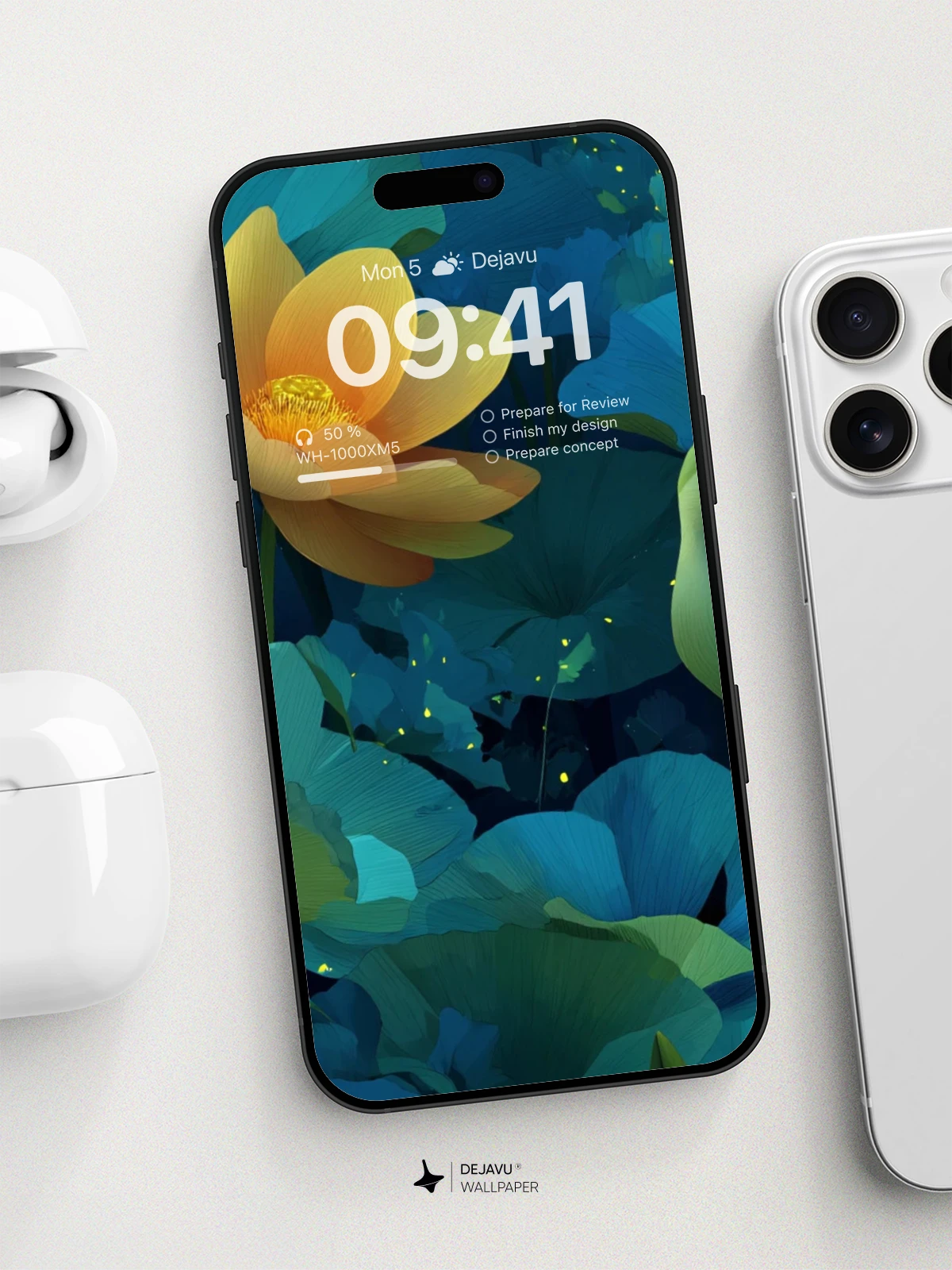 Enchanted Lotus Garden Wallpaper 8K