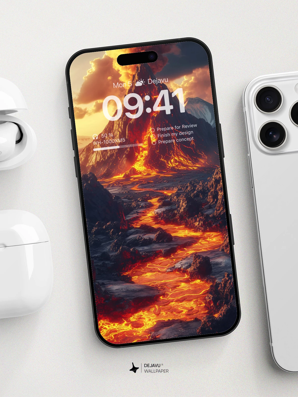 Volcanic Eruption Wallpaper 8K for iPhone