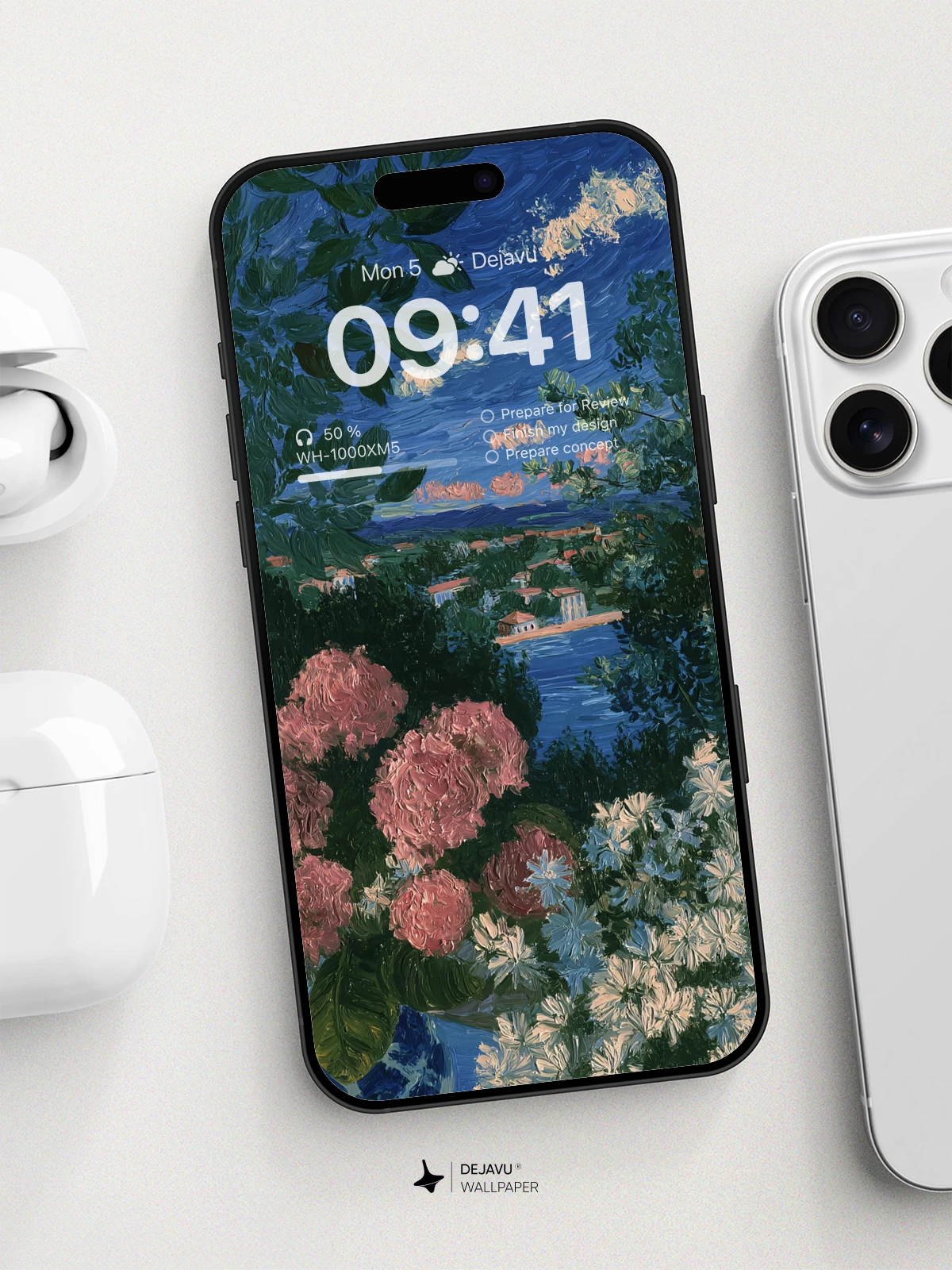 Van Gogh Inspired Floral View Wallpaper 8K For Phone