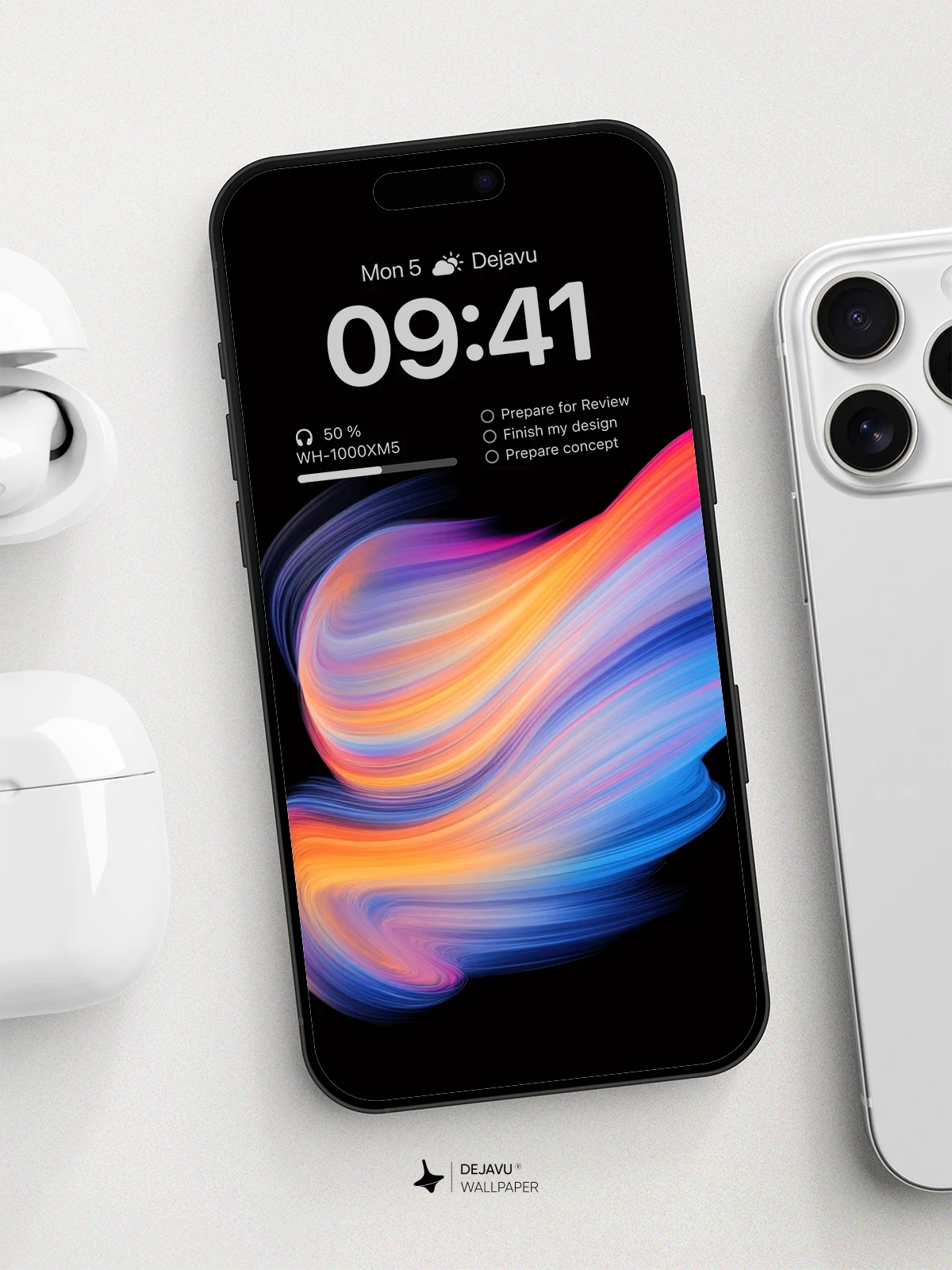 Vibrant Abstract Flow Wallpaper 8K for iPhone